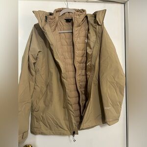 NEW The North Face Carto NF0A5IWJLK5 Women's Khaki Stone Triclimate Jacket L